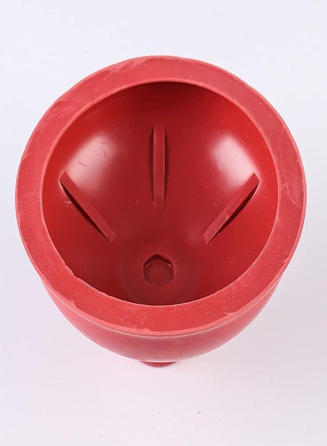 CINGHI LUSSO Toilet Plunger Red Heavy Duty Force Cup Rubber with A Long Wooden Handle to Fix Clogged Toilets and Drains, Perfect for Kitchens and Bathrooms (1 pcs) - Image 4