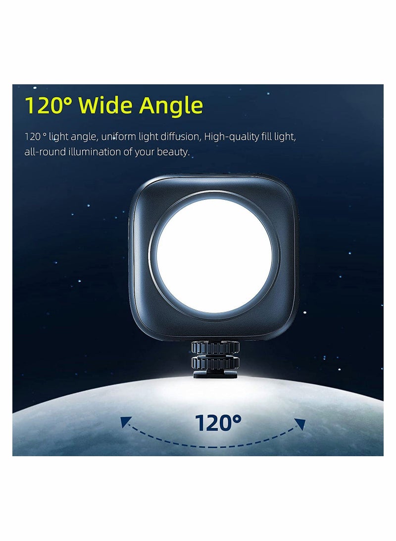 LED Mini Panel Light for Professional DSLR Cameras Adjustable on camera mount LCD Display Photo Video Lighting Smartphone GoPro YouTube TikTok Live Streaming Shooting Photography - Image 2