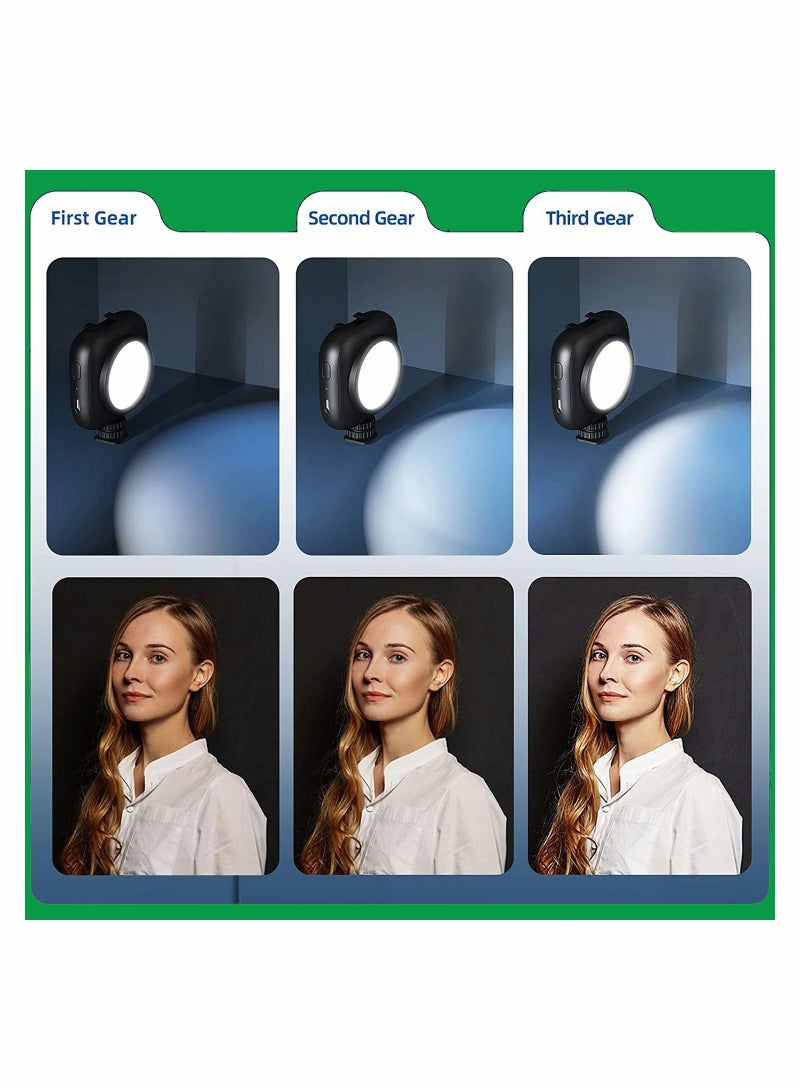 LED Mini Panel Light for Professional DSLR Cameras Adjustable on camera mount LCD Display Photo Video Lighting Smartphone GoPro YouTube TikTok Live Streaming Shooting Photography - Image 5