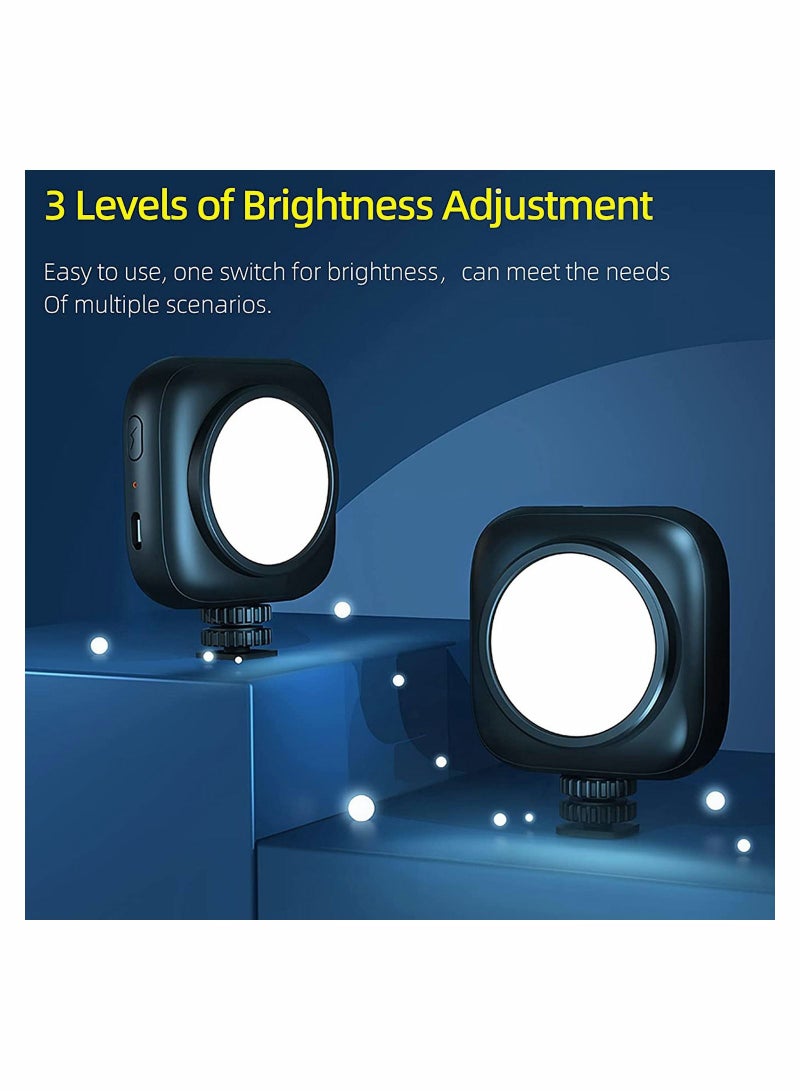 LED Mini Panel Light for Professional DSLR Cameras Adjustable on camera mount LCD Display Photo Video Lighting Smartphone GoPro YouTube TikTok Live Streaming Shooting Photography - Image 3