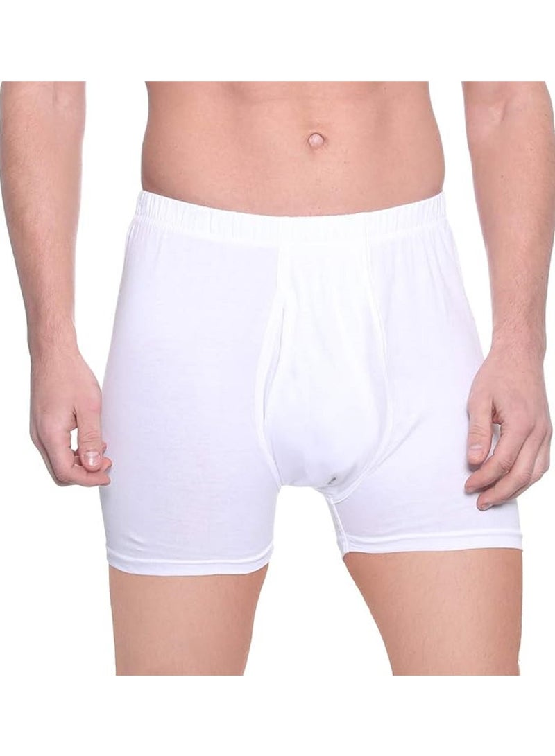 DICE Dice mens Cotton Elastic Waist Solid Boxer Briefs (pack of 3) Size : 3XLarge  - Image 2