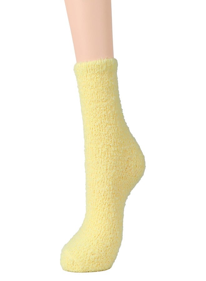 Zando Rainbow Socks - Colorful, Cute, Fuzzy & Fluffy Socks for Women - 5 Pairs, One Size - Image 2