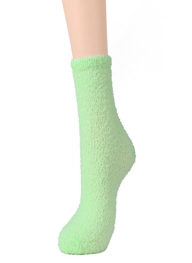 Zando Rainbow Socks - Colorful, Cute, Fuzzy & Fluffy Socks for Women - 5 Pairs, One Size - Image 3