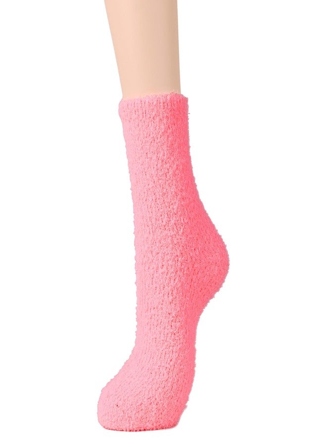 Zando Rainbow Socks - Colorful, Cute, Fuzzy & Fluffy Socks for Women - 5 Pairs, One Size - Image 4