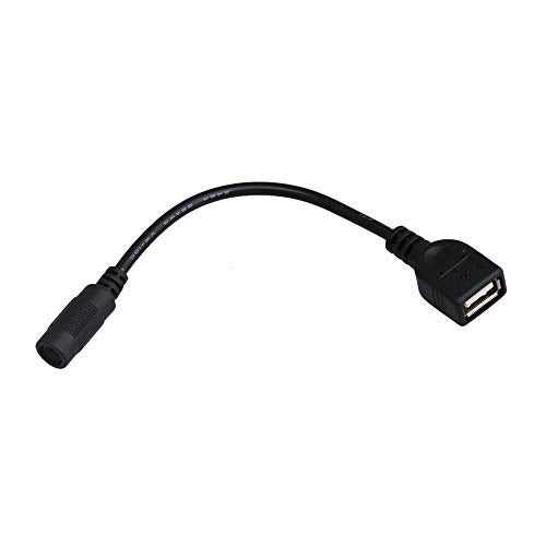 BQLZR USB Female to DC 5.5x2.1mm Female DC Power Supply Extension Adapter Cable Pack of 2 - Image 3