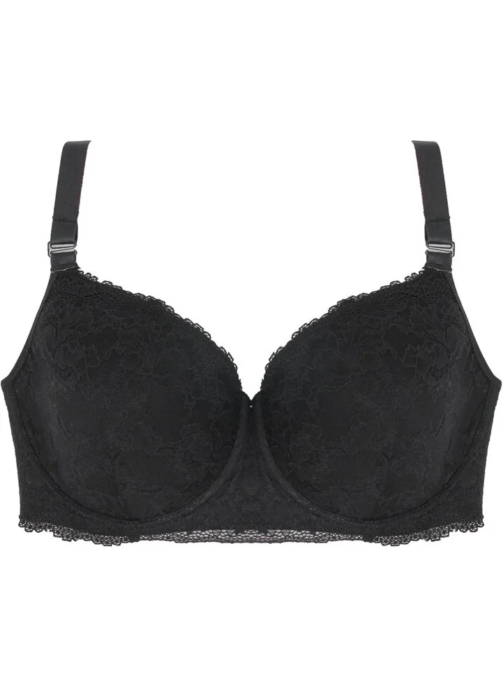 ماجيك فورم 5911 All Lace Thin Sponge Plus Size Contouring Bra - Black