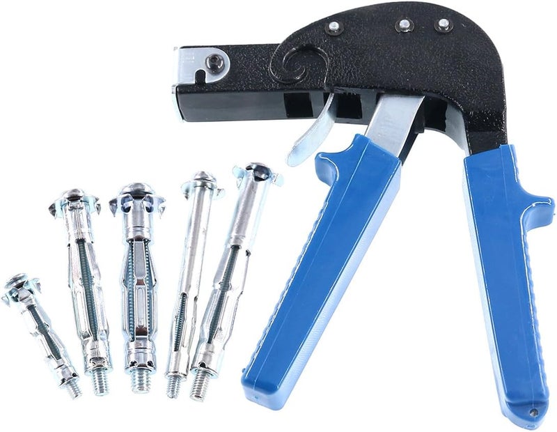 Glarks Heavy Duty Gun Wall Anchor Metal Setting Tool with Molly Bolt Hollow Drive Wall Anchor Screws Assortment Kit for Cavity Anchor Plasterboard Fixing - Image 3