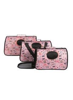 HAPPY PUSS Outdoor Pet Bag: pet handbag, pet shoulder bag, Travel Carrier for cats and dogs. Pink bear design-small size  - Image 2