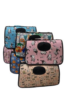 HAPPY PUSS Outdoor Pet Bag: pet handbag, pet shoulder bag, Travel Carrier for cats and dogs. Pink bear design-small size  - Image 3