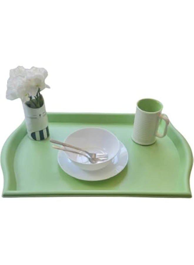 صينية بلاستيك للشاي والقهوة مقاومة للخدش متعدد الألوان - Image 1