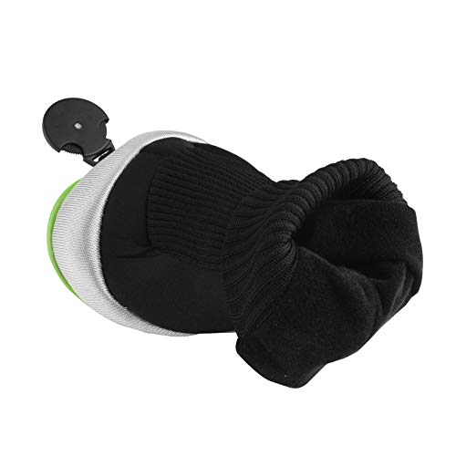 Andux Mesh Golf Hybrid Club Head Covers with Dial No. Tags 4pcs/Set (All The Same Size) Black/Green - Image 4