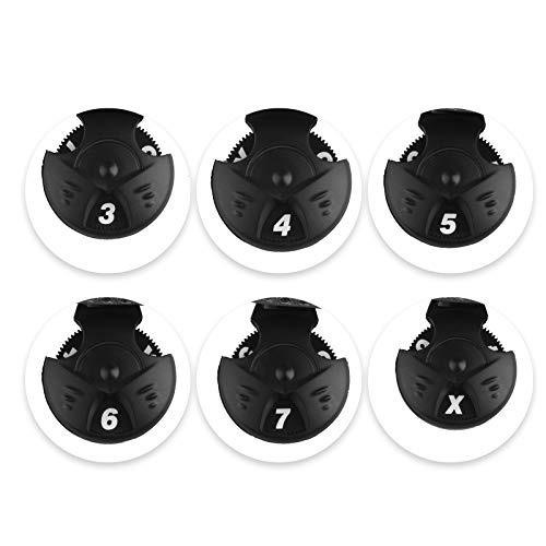 Andux Mesh Golf Hybrid Club Head Covers with Dial No. Tags 4pcs/Set (All The Same Size) Black/Green - Image 5
