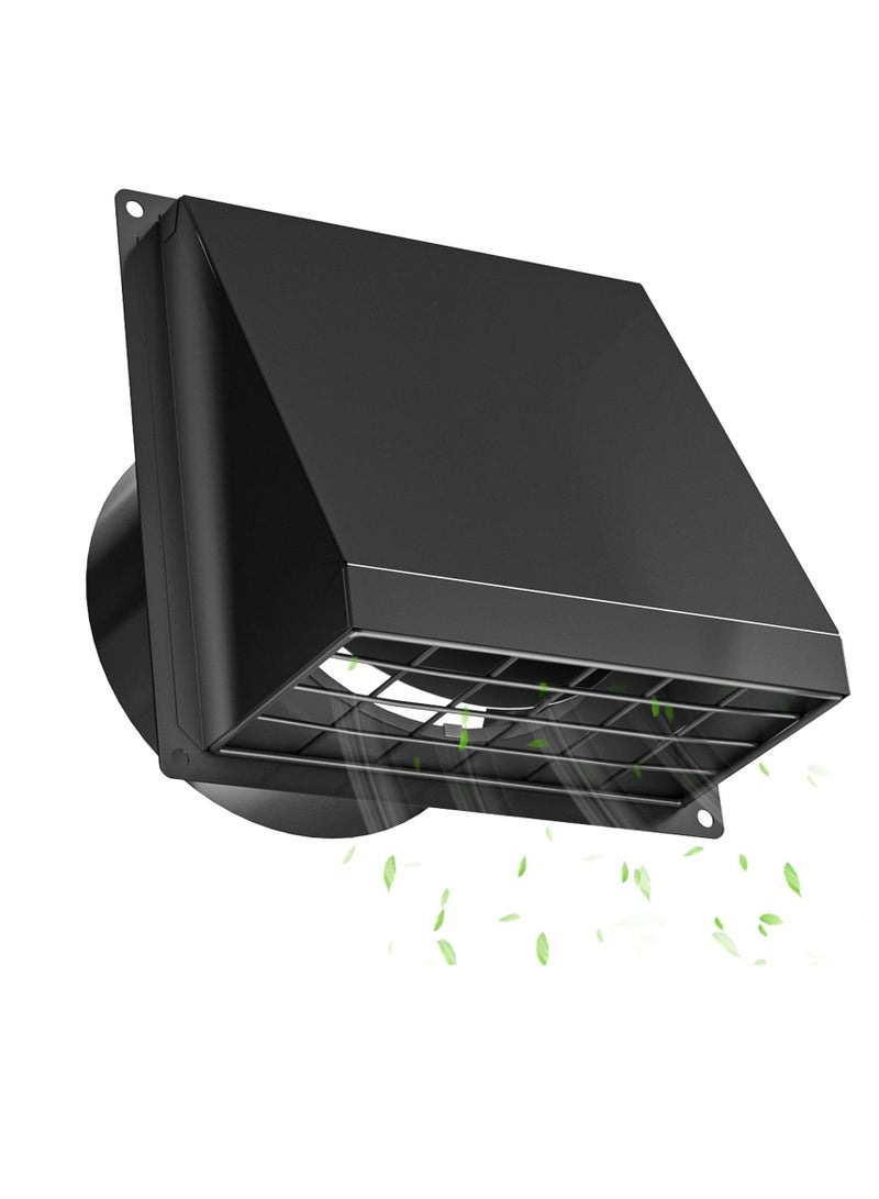 general Outdoor dryer vent cover with removable mesh, 4-inch wall-mounted exhaust fan vent - Image 1