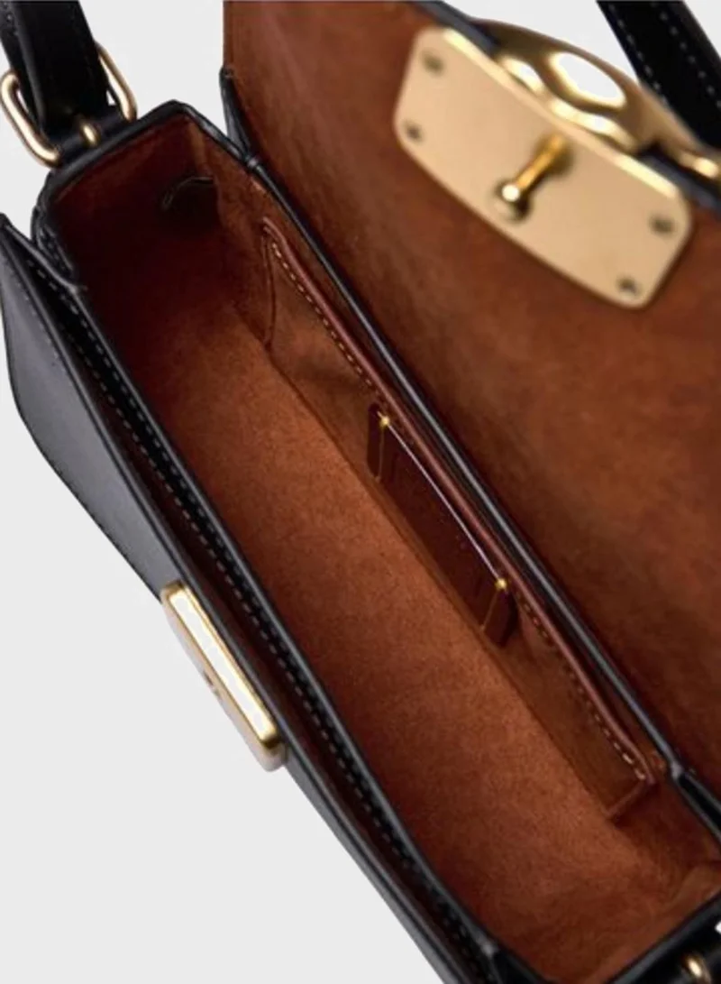 كوتش حقيبة كتف زوي من جلد العجل مقاس