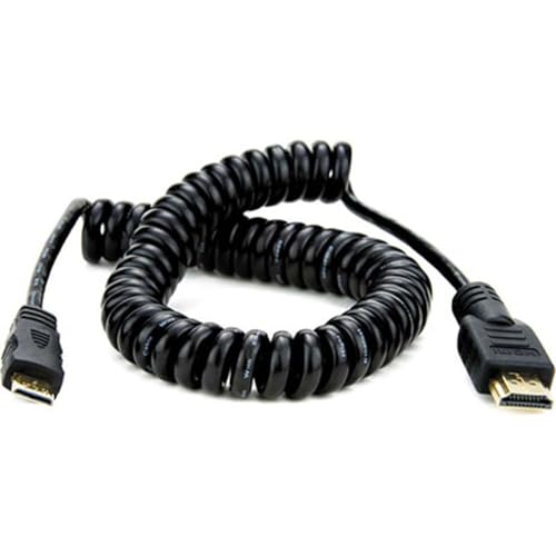 Atomos ATOMCAB009 Coiled Cable (HDMI Mini HDMI to HDMI/Full - Image 1