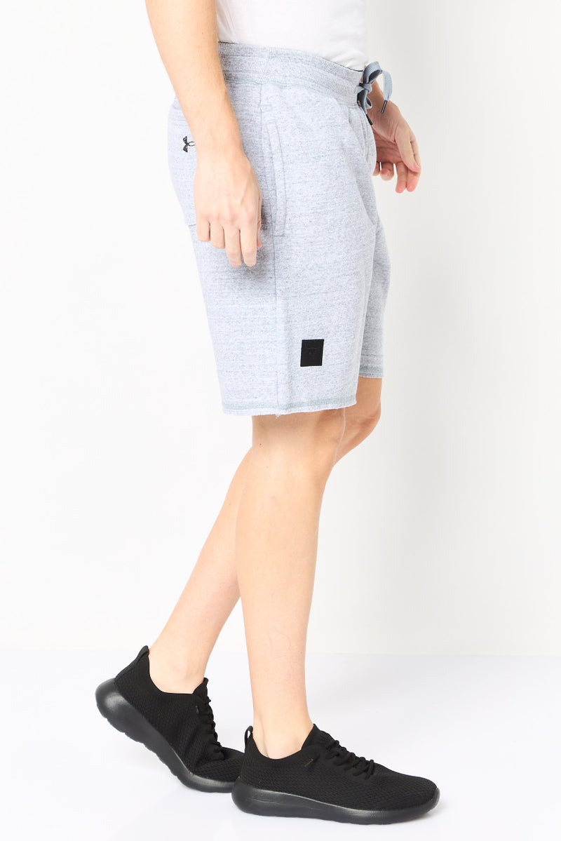 UNDER ARMOUR Men Sportswear Fit Brand Logo Training Shorts, Heather Grey - Image 4