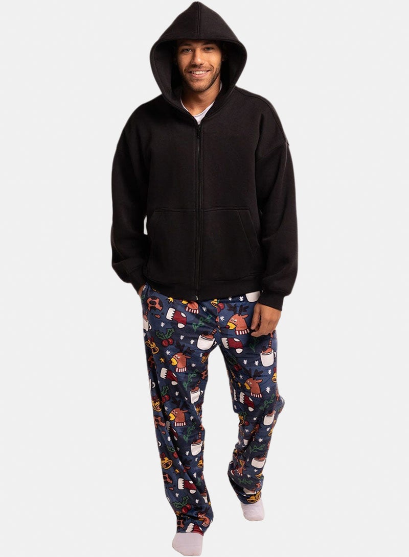 In Your Shoe Reindeer Fluffy Pyjama Pants - Image 1