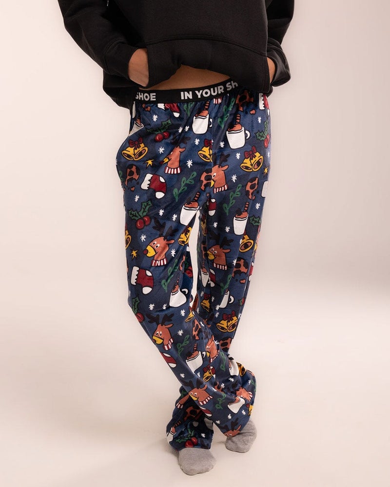 In Your Shoe Reindeer Fluffy Pyjama Pants - Image 1