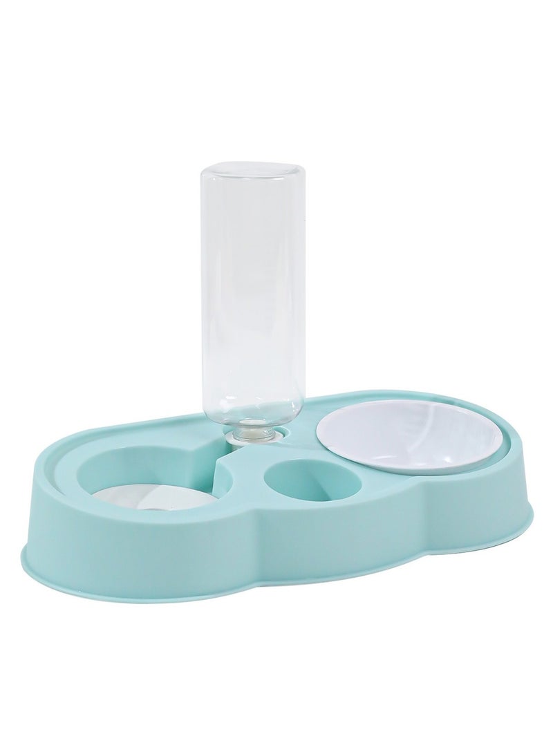 موزع نافورة مياه للقطط، وحدة تغذية للحيوانات الأليفة على شكل سحابة، وعاء ماء للقطط قابل لإعادة التعبئة تلقائيًا، طبق غير قابل للانزلاق للقطط، سعة كبيرة لسقي القطط 500 مل - Image 1