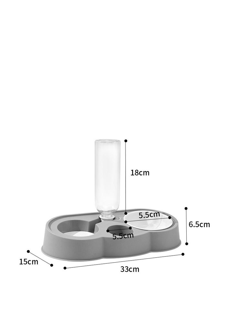 موزع نافورة مياه للقطط، وحدة تغذية للحيوانات الأليفة على شكل سحابة، وعاء ماء للقطط قابل لإعادة التعبئة تلقائيًا، طبق غير قابل للانزلاق للقطط، سعة كبيرة لسقي القطط 500 مل - Image 2