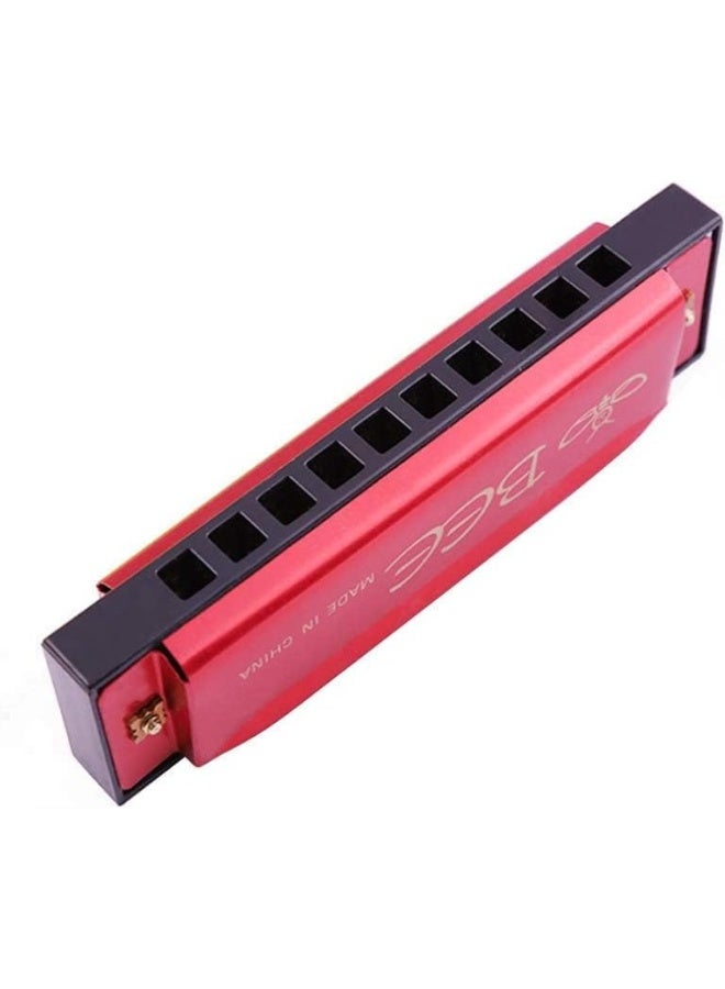 TOY BOX Harmonica 24 Notes Bee Mouth Organ, Key of C Major, Red Wooden Harmonica for Kids/Adults - Image 2