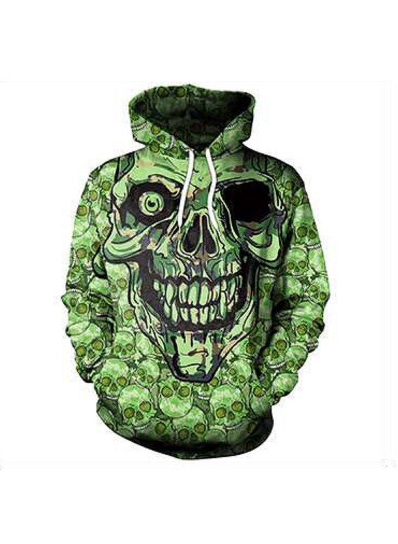 Loquat Hip-hop Punk Digital Printed Oversized Hoodie - Image 1