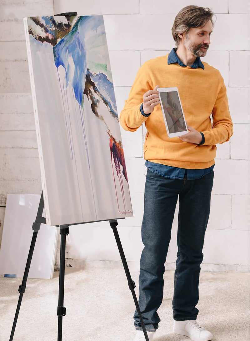 Generic Portable Artist Easel Stand-Adjustable Height Painting Easel with Bag - Table Top Art Drawing Easels for Painting Canvas, Wedding Signs & Tabletop Easels for Display - Metal Tripod - 52x160cm - Image 3