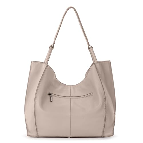 The Sak Los Feliz Large Tote Bag - Premium Leather Handbag With Stylish Design For Everyday, Travel, Beach Bag - Roomy, Durable, Lined Purse With Shoulder Bag Strap, Zipper Pocket - Image 5