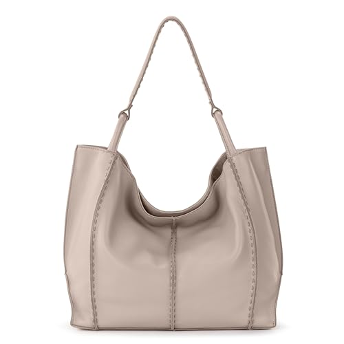 The Sak Los Feliz Large Tote Bag - Premium Leather Handbag With Stylish Design For Everyday, Travel, Beach Bag - Roomy, Durable, Lined Purse With Shoulder Bag Strap, Zipper Pocket - Image 1