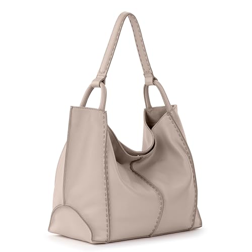 The Sak Los Feliz Large Tote Bag - Premium Leather Handbag With Stylish Design For Everyday, Travel, Beach Bag - Roomy, Durable, Lined Purse With Shoulder Bag Strap, Zipper Pocket - Image 3
