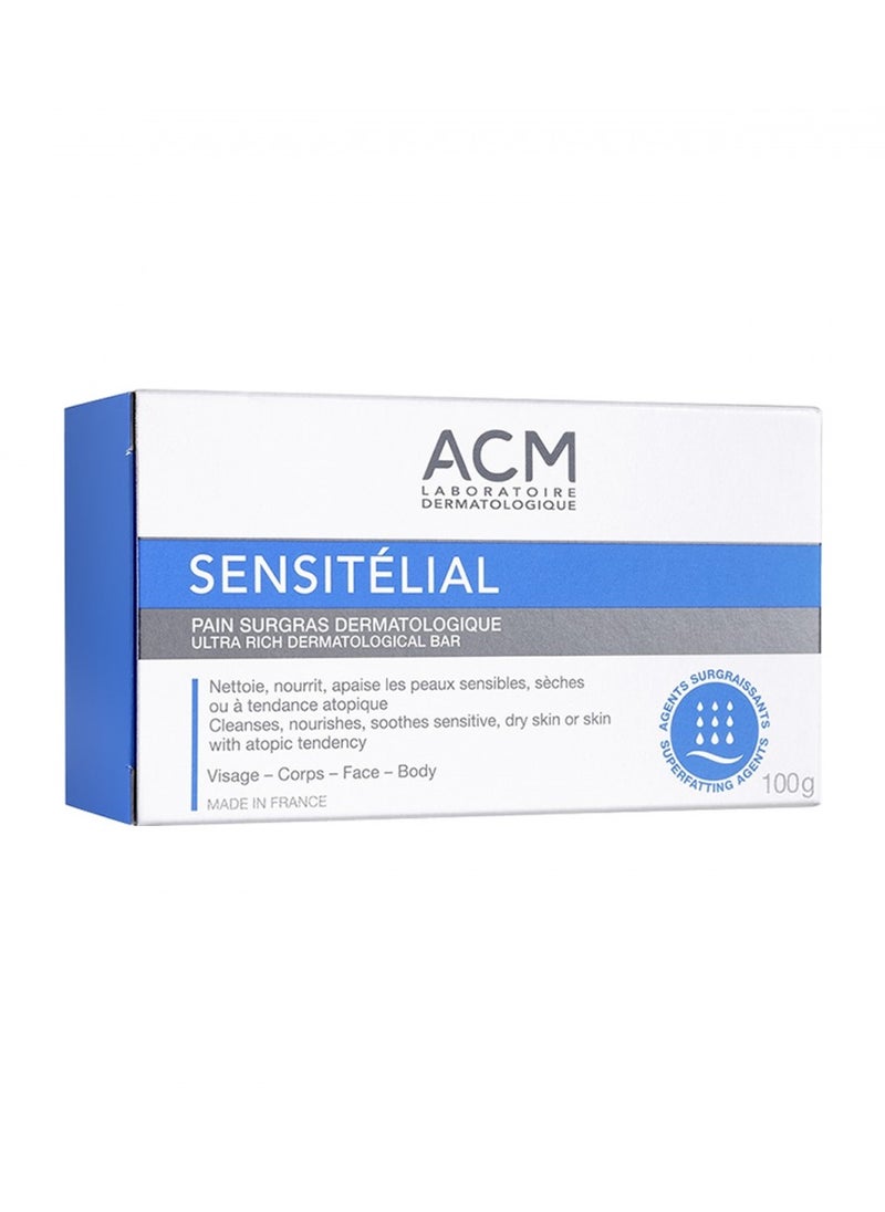 ACM Laboratoire dermatologique Sensitelial Ultra-Rich Dermatological Bar - 100g  - Image 4