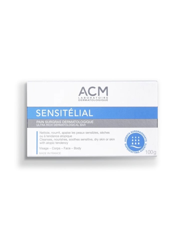 ACM Laboratoire dermatologique Sensitelial Ultra-Rich Dermatological Bar - 100g  - Image 1