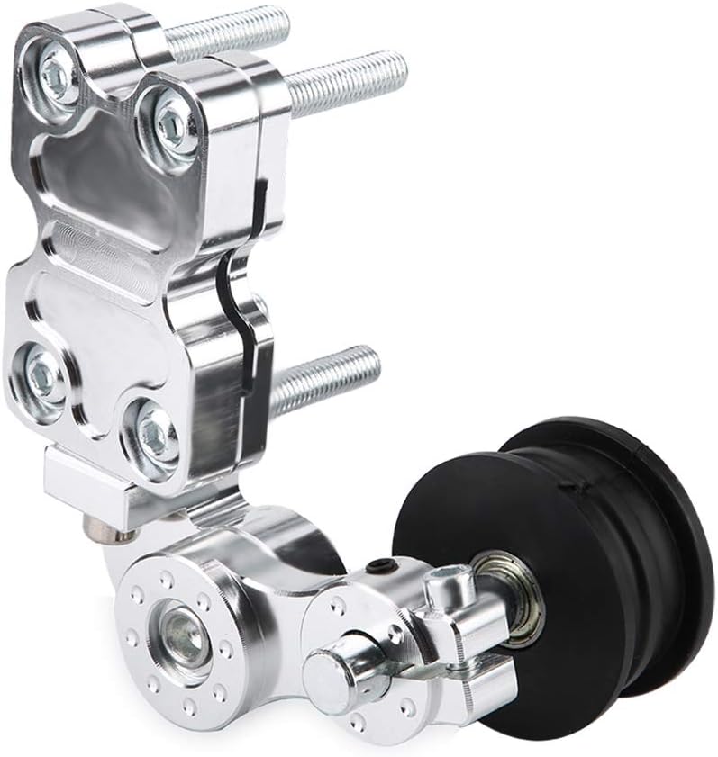 VINGVO Motorcycle Chain Tensioner, Premium Aluminum Alloy Auto Adjuster Tool, Powerful Torsion Spring Tool with Tensioner Function, Ideal for Motorcycles, ATVs, Motocross (Silver) - Image 3