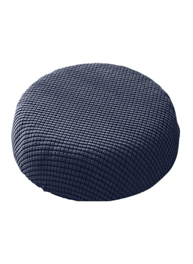 BESPORTBLE Stool Covers Round, Stretch Round Bar Stool Cover Washable Bar Stool Seat Covers Stool Cushion Slipcover Elastic Bar Chair Covers for 12-18 Inch Chair (Dark Blue) - Image 1