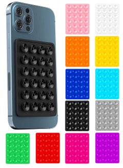 SANMUGEED 12 Pack Silicone Suction Phone Case, Strong Sticky Suction Cups, Suitable for Hands Free Mirror Shower Bathroom, Selfies and Videos  - Image 1