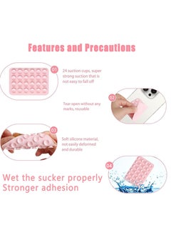 SANMUGEED 12 Pack Silicone Suction Phone Case, Strong Sticky Suction Cups, Suitable for Hands Free Mirror Shower Bathroom, Selfies and Videos  - Image 2