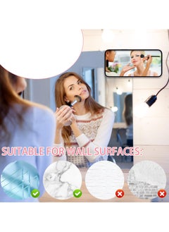 SANMUGEED 12 Pack Silicone Suction Phone Case, Strong Sticky Suction Cups, Suitable for Hands Free Mirror Shower Bathroom, Selfies and Videos  - Image 5