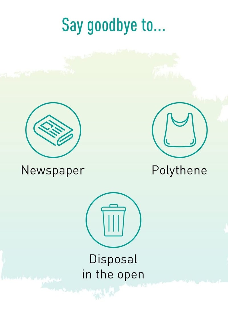 Sirona - Sirona Sanitary Disposable Bags - Bags for Discreet Disposal of Tampons, Condoms, Diaper, Sanitary Pads, Panty Liner and Personal Hygiene Waste (180 Bags) - Image 1