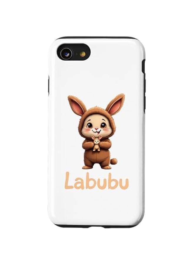 Arabest Labubu Cute Funny Monsters Brown Design Case for iPhone SE (2020) / 7 / 8 - Image 1