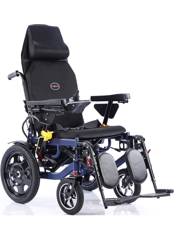 Electric Wheelchair Blue Frame With Detached Hydrulic Adjustable Footrest And Recling Backrest - pzsku/Z67D0E4733D77379C405EZ/45/_/1709219983/96acc5b4-823f-404e-9863-468d52cca98c