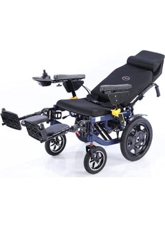 Electric Wheelchair Blue Frame With Detached Hydrulic Adjustable Footrest And Recling Backrest - pzsku/Z67D0E4733D77379C405EZ/45/_/1709219996/432bcf70-84fc-4345-b4af-13da29575e01