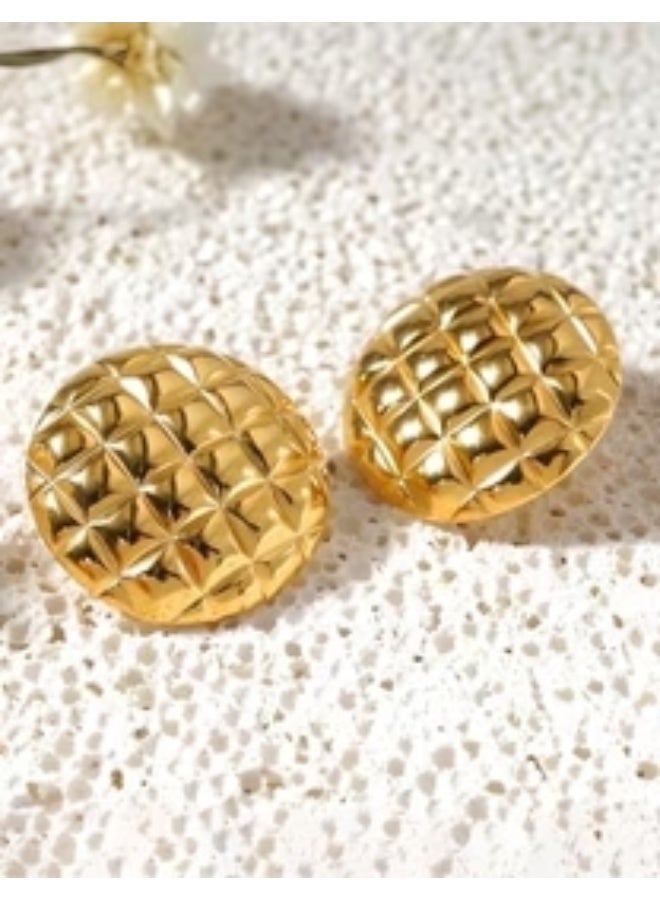 Small Gold Earrings for Women, 14k Real Gold Plated Hypoallergenic Ear Jewelry - Image 2