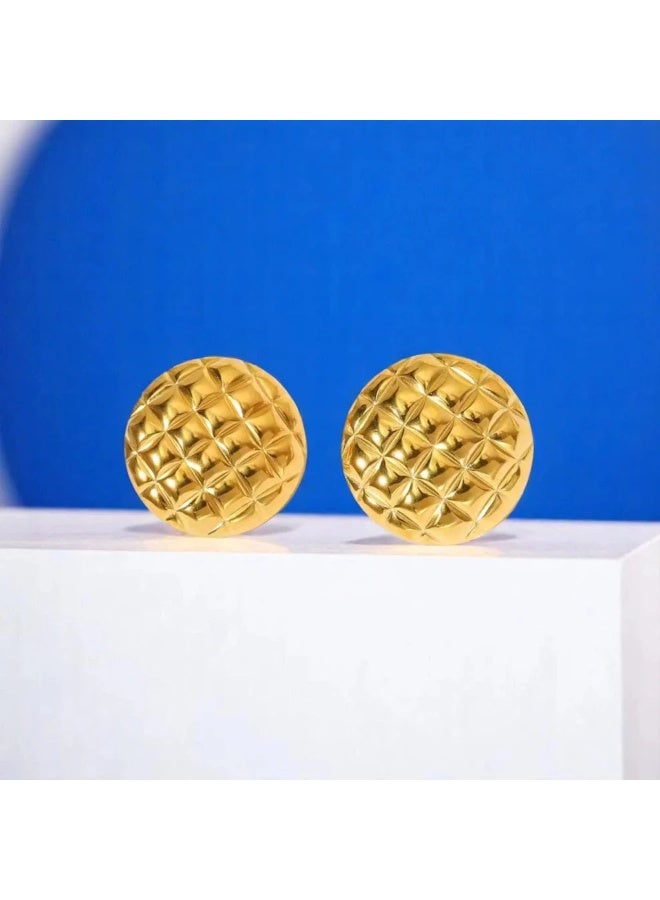 Small Gold Earrings for Women, 14k Real Gold Plated Hypoallergenic Ear Jewelry - Image 3