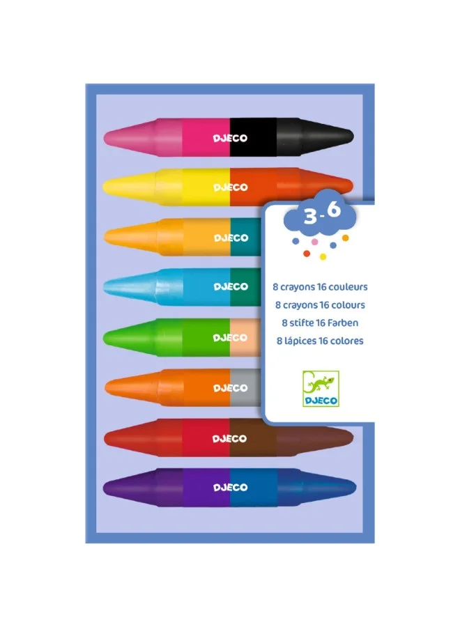 DJECO 8 Twins Crayons