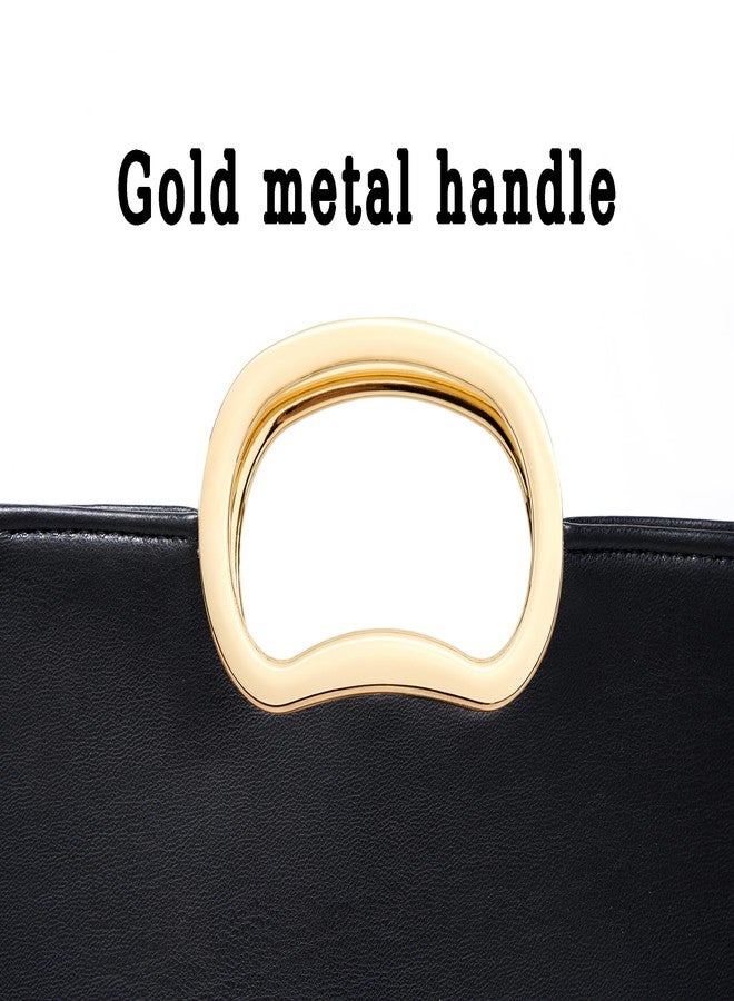 MUDUO Clutch Purse for Women Vegan Leather Evening Bag Formal Handbag for Wedding Party Prom Bridal (Black-P320) - Image 5