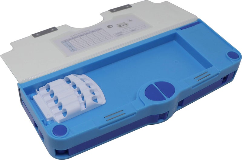 QIPS Pop Out 4 Button Magentic Locking Pencil Box | Multi-functional Pencil Box for Kids - Image 3