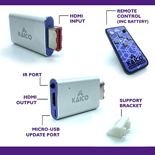 Kaico Gamecube HDMI Adapter Lead for the Nintendo Gamecube Running GCVideo Software Supports 2X LineDoubling and Includes Remote Control A Simple Plug Play Gamecube Adapter Solution - Image 3