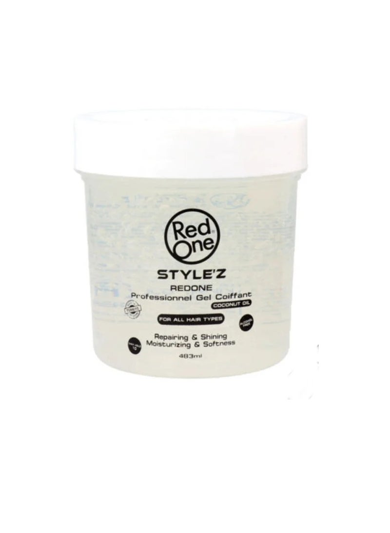 Red One Stylez Redone Professionnel Gel Coiffant Coconut Oil 483 ml