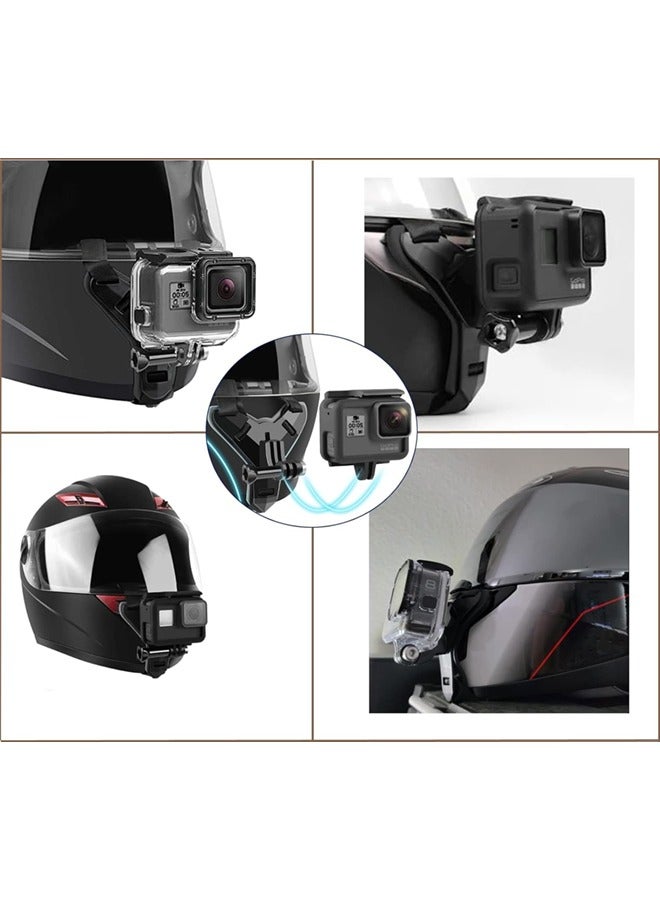 AL RAID Motorcycle Helmet Chin Strap Mount for iPhone/Samsung/GoPro Hero 13/12/11/10/9/8/7/(2018)/6/5 Black,DJI Osmo Action 5 pro/4/3/2,Insta360 ONE R/Ace Pro/Ace Pro2,AKASO/Campark/YI and More - Image 3