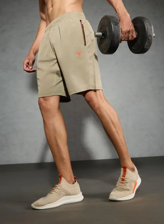 Technosport Technosport Men Solid Slim Fit Shorts